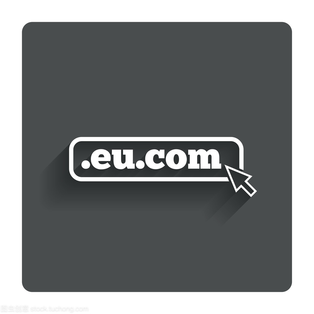 域 eu.com 標志圖標與互聯網子域的網址大全